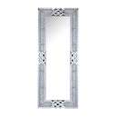 Noralie - 63" Rectangular Floor Mirror With Faux Diamonds - Mirrored