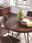 Centiar - Round Dining Room Table - Brown