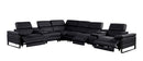 1246 - 8-Piece L-Shaped Modular Power Reclining Sectional With 3 Power Recliners And Power Headrests