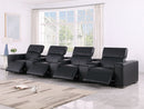 1208 - 7 Piece Leather Sofa With 4 Power Recliners And Power Headrests