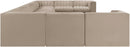 Rummi - Velvet Performance Fabric Upholstered 11 Piece Modular Sectional