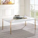 Otrac - Coffee Table - White & Gold