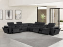 1224 - 8-Piece L-Shaped Sectional Sofa In With 3 Power Recliners & Power Headrests