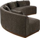 Avanti - 182.5" Chenille Fabric Upholstered 2 Piece Modular Sectional