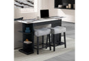 D3232 - 3 Piece Living Room Set (Console Sofa Table & 2 Stools) - Light Gray