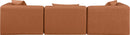 Cube - Modular 3 Piece Sofa - Cognac