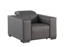 1208 - Leather Power Reclining Chair With Power Headrest