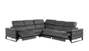 1246 - 5-Piece L-Shaped Modular Power Reclining Sectional With Power Headrests