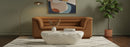Cascade - Velvet Loveseat - Saddle