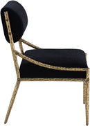Bastille - Upholstered Dining Side Chair (Set of 2) - Brass Frame