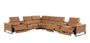 1246 - 8-Piece L-Shaped Modular Power Reclining Sectional With 3 Power Recliners And Power Headrests