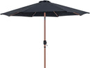 Fiji - Aluminum Patio Umbrella With Square White And Teak Base