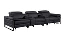 1246 - Modular Power Triple Reclining Dual Console Sofa With Power Reclining Headrests