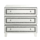 Noralie - 32" Cabinet - Mirrored, Faux Diamonds