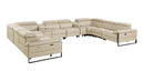 1246 - 10-Piece U-Shaped Modular Power Reclining Sectional With 4 Power Recliners And Power Headrests