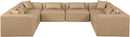 Cube - 8 Piece Modular Sectional - Tan