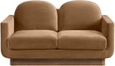 Diviento - Velvet Performance Fabric Upholstered Loveseat