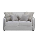Mahler - Loveseat With 4 Pillows - Beige Linen