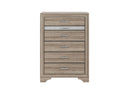 Seville - 5 Piece Queen Bedroom Set (Bed, Dresser & Mirror, Nightstand, Chest) - Natural