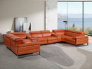 1246 - 8-Piece U-Shaped Modular Power Reclining Sectional With 4 Power Recliners And Power Headrest