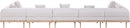 Laguna - 7 Piece Resilient Water Resistant Fabric 142" Upholstered Outdoor Patio Modular Sectional