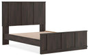 Shaehartin - Queen Panel Platform Bed - Dark Brown