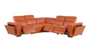 1224 - 5-Piece L-Shaped Sectional Sofa In With 3 Power Recliners & Power Headrests