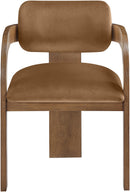 Cedra - Velvet Performance Fabric Upholstered Dining Chair (Set of 2) - Brown Frame