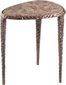 Gild - Aluminum Base And Genuine Marble Top Table - Bronze Finish