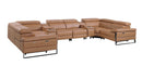 1246 - 8-Piece U-Shaped Modular Power Reclining Sectional With 2 Power Recliners And Power Headrests