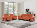 1126 - 6-Piece Modular Power Reclining Sofa And Console Loveseat Set In With 5 Power Recliners & Power Headrests