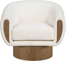 Avella - Interwoven Fabric Swivel Accent Chair