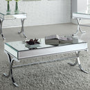 Yuri - Coffee Table - Mirrored & Chrome