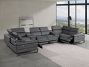 1246 - 8-Piece U-Shaped Modular Power Reclining Sectional With 4 Power Recliners And Power Headrest