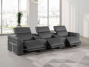 1126 - 5-Piece Modular Power Reclining Sofa In With 3 Power Recliners & Power Headrests