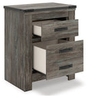 Frandern - Two Drawer Night Stand - Gray