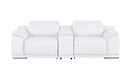2679 - Genuine Leather Console Loveseat With Dual Power Recliners