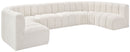 Arc - Boucle Fabric 8 Piece Modular Sofa