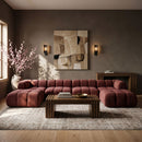 Orin - Velvet 6 Piece Modular Double Chaise Sectional