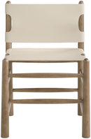 Santos - Vegan Leather Upholstered Dining Chair With Stained Brown Base (Set of 2)