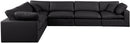 Comfy - 6 Piece Faux Leather Modular Corner Sectional