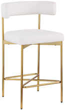 Rivage - Durable Stool With Gold Frame (Set of 2)