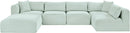 Shaggy - 6 Piece Modular U-Shaped Sectional