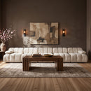 Orin - Velvet 5 Piece Modular Armless Sofa