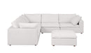 1100 - 6-Piece L-Shaped Sectional - Pearl