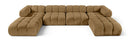 Orin - Velvet 6 Piece Modular Double Chaise Sectional