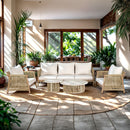 Zira - 5 Piece Patio Sofa Set - Beige