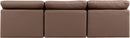 Indulge - Faux Leather 3 Seat Modular Armless Sofa