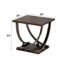 Isiah - End Table - Black Nickel
