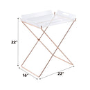 Cercie - Tray Table - Clear Acrylic & Copper